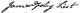 Signature of James Foley, as a lieutenant in the American Revolution, 1780